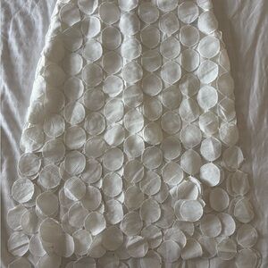 Forever 21 Cream Textured A-Line Skirt